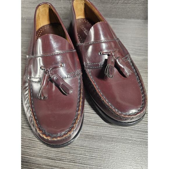 Florsheim Campbell Tassel Loafers Mens 8.5 3E - 12017 Oxblood Burgundy Shoes main image 5